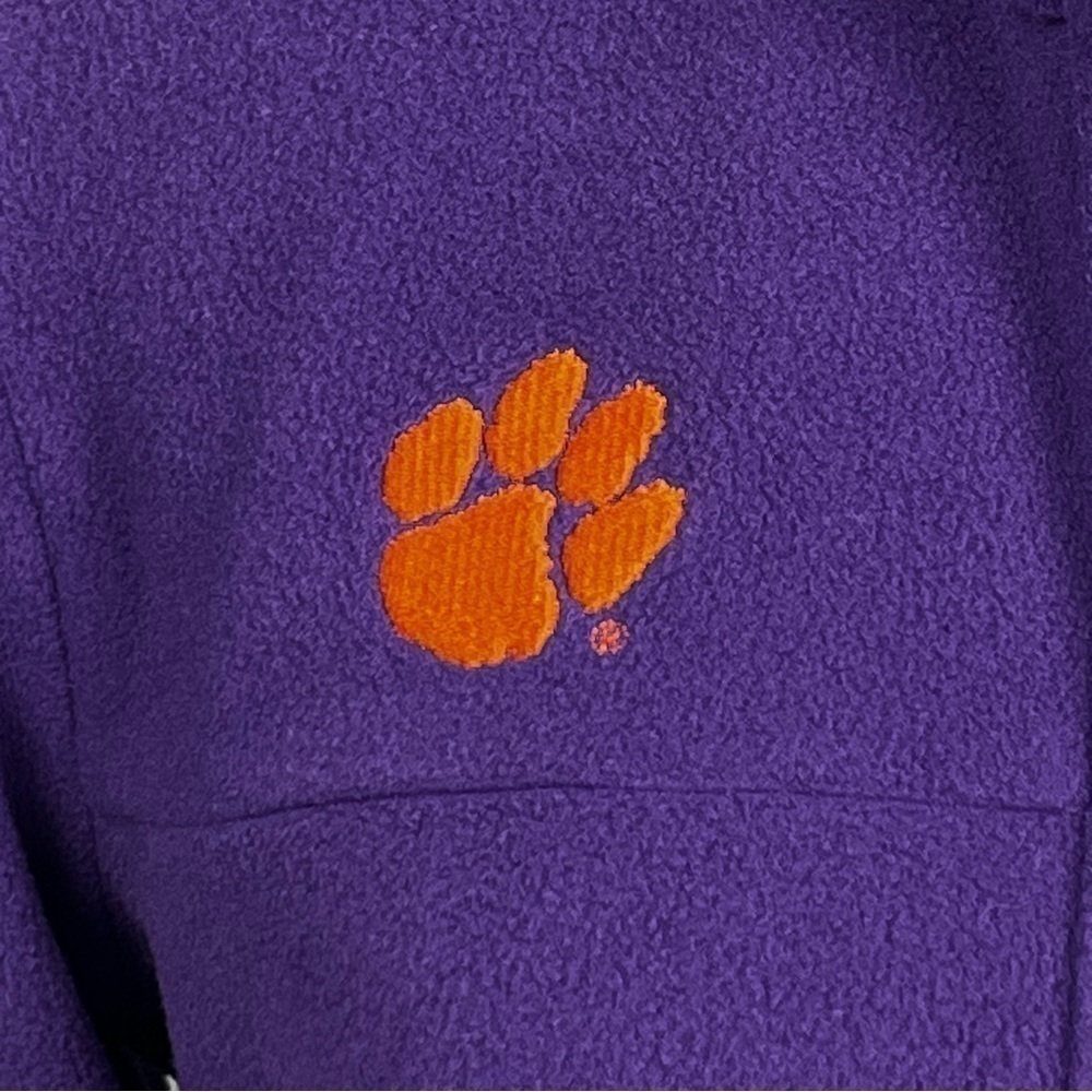 Columbia PFG Clemson Tigers fleece 1/2 snap pullover, size XS. - Picture 5 of 13